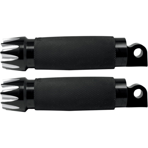 Avon Custom Contour Excalibur Foot Pegs for Harley - Black Avon Custom Contour Excalibur Foot Pegs for Harley - Black