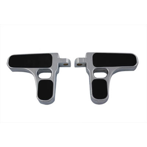VTwin Chrome Heel Rest Foot Pegs for Harley Get Lowered Cycles