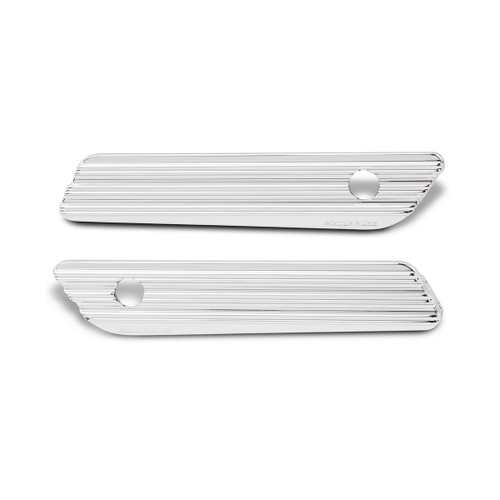 Arlen Ness 10-Gauge Saddlebag Latch Covers for 2014-2022 Harley Touring - Chrome