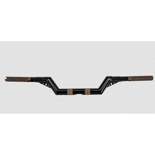 Trask 1-1/4" V-Line Moto Handlebars for Harley - Black