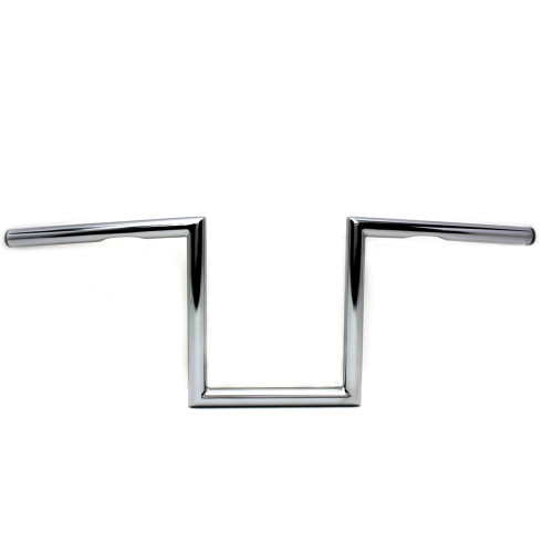 V-Twin 1" Chrome 10" Dimpled Z-Bars Handlebars