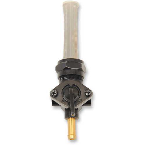 Drag Specialties Gloss Black 22mm Petcock - Straight Spigot