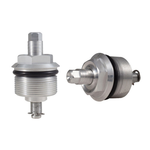 Speed Merchant 39mm Preload Adjusters for Harley - Raw Machined