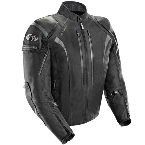 Joe Rocket Atomic 5.0 Black Textile Motorcycle Jacket - 1651-5003
