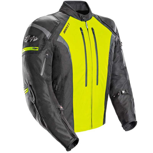 Joe Rocket Atomic 5.0 Black/Hi-Viz Textile Motorcycle Jacket