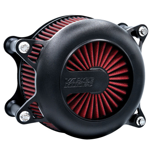 Vance & Hines VO2 Rogue Air Intake Kit For 1999-2017 Harley Twin Cam Dual Cable - Wrinkle Black 