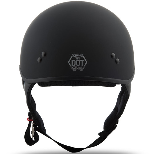 GMAX GM45 Matte Black Naked Half Helmet - Get Lowered Cycles