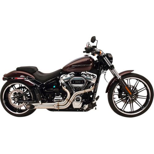 Supertrapp Brushed Bootlegger 2-1 Exhaust for 2018-2022 Harley Softail