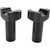 Drag Specialties 3.5" Forged Aluminum Straight Handlebar Risers - Black