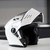 Simpson Mod Bandit Modular Motorcycle Helmet – White - Open
