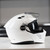 Simpson Mod Bandit Modular Motorcycle Helmet – White - Side Profile Open