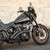 Bassani Sweeper Radius Exhaust for 2018-2026 Harley Softails - Black with Slotted Shields