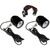 Custom Dynamics Probeam LED Halo Fog Lights for 2009-2013 Harley CVO - Black