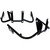 Trask Black Inner Fairing Brace for 1998-2013 Harley Road Glide