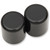 Drag Specialties Large Gloss Black Magnetic Docking Point Covers - Repl. OEM#48223-10