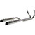Khrome Werks 2-2 Two-Step Crossover Exhaust System for 2017-2023 Harley Touring - Chrome