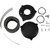 Drag Specialties High Performance 6" Dragtron II Air Cleaner for 1999-2006 Harley CV Carbs - Black