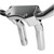 Drag Specialties 5.5" Pullback Handlebar Risers/Top Clamp Kit - Chrome
