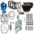 S&S 128" Power Pack Kit Chain Drive Oil Cooled for 114"/117" Harley M8 - Non-Highlighted Fins & Chrome Pushrod Tubes