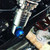 Santoro Fabworx Way Kool Shock Mounts for 2009-2017 Harley Dyna - Blue