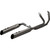 Khrome Werks 2-2 3-Step Dominator Exhaust for 2017-2023 Harley Touring - Eclipse w/ Edge Tip