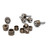 Santoro Fabworx Deluxe Chacho Engine Bolt Kit for Harley M8 Softail/Touring - Bronze