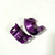 Original Garage OG Purple Billet Clutch/Brake Control Perch Clamps for Harley - Open Box