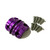 Original Garage OG Purple Billet Clutch/Brake Control Perch Clamps for Harley - Open Box