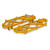 Arlen Ness Diamond Floorboards for Harley - Gold
