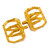 Thrashin Supply Aggressor Mini Floorboards for Harley - Gold