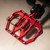 Thrashin Supply Aggressor Mini Floorboards for Harley - Red