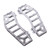 Thrashin Supply Aggressor Floorboards for Harley Bagger - Chrome