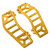 Thrashin Supply Aggressor Floorboards for Harley Bagger - Gold 