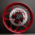 Arlen Ness Speed 5 Forged Wheel for Harley - Red
