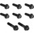 Arlen Ness Trap Door Titanium 12-Point Bolt Kits for Harley - Black