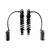 Ohlins HD 050 Twin 12" STX36 Blackline Shocks for 2014-2026 Harley Touring