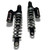 RWD RS-2 Performance Shocks for 1991-2017 Harley Dyna - Black / Chrome