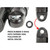 RWD RS-2 Performance Shocks for 1991-2017 Harley Dyna - Black / Chrome