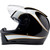 Biltwell Lane Splitter Helmet - Gloss Black/White Flames