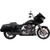 Trask Assault 2-1 Exhaust for 2024-2026 Harley Touring - Black / Polished