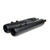 TAB Performance 4.5" Black B.A.M. Stick Slip-On Mufflers Zombie Baffles for 1995-2016 Harley Touring