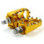 Flo Motorsports Moto Style Foot Pegs for Harley - Gold