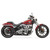 Bassani Radial Sweepers Exhaust for Harley - Black with Chrome Slotted Shields