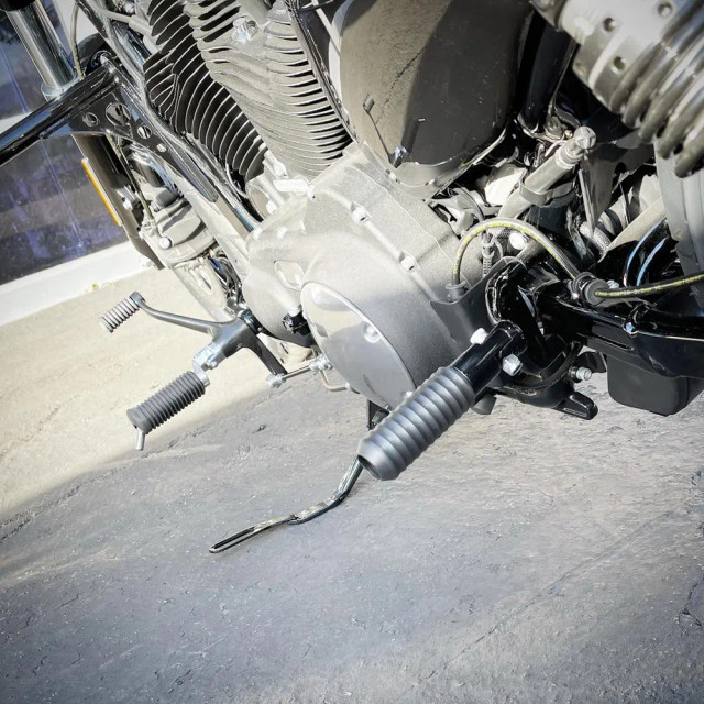 Bung King Passenger Peg Sliders for Harley Sportster Get Lowered Cycles