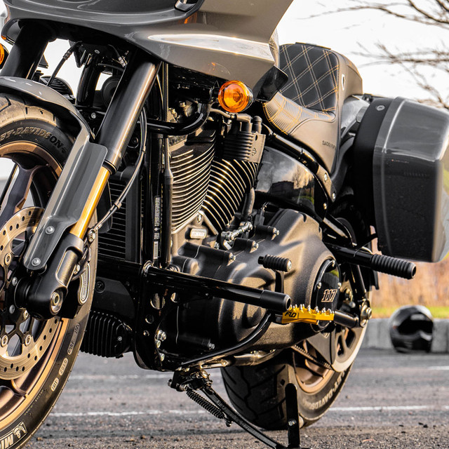 Bung King Passenger Peg Crash Bar/Frame Slider for 20182023 Harley