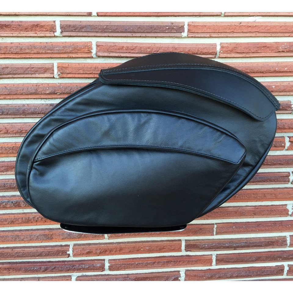 Leather Pros Retro V3 Saddlebags Harley FXR