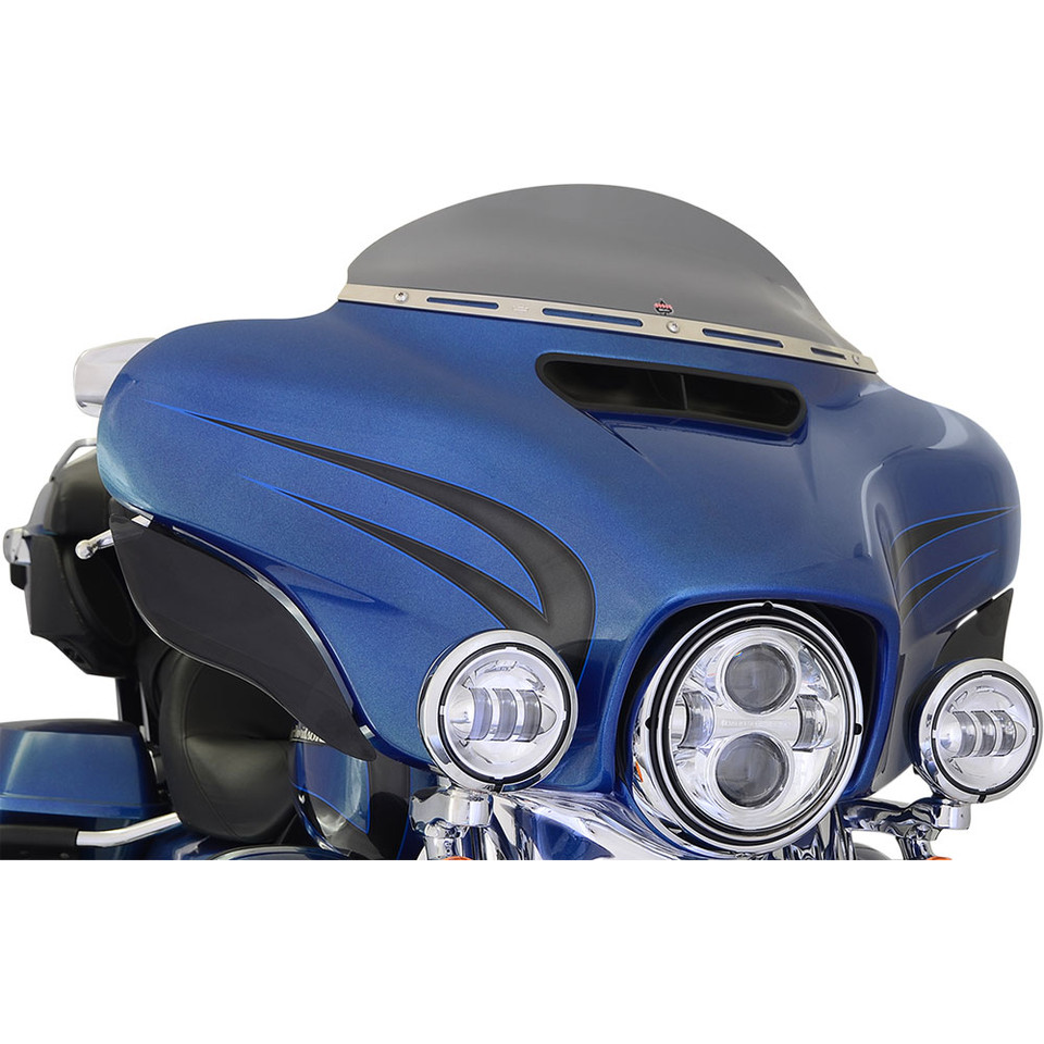 Klock Werks 6.5" Flare Windshield for 20142021 Harley Touring Black