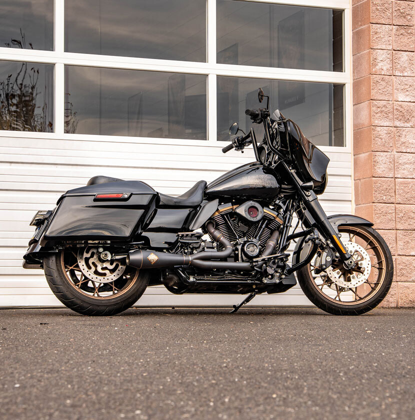 SP Concepts Black Onyx Big Bore Pro Flo Exhaust for Harley Touring