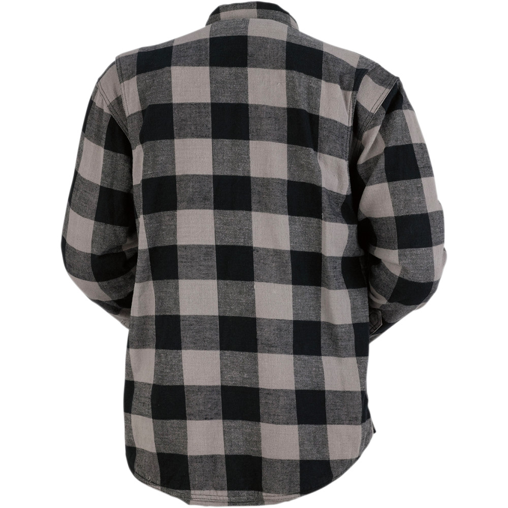 Z1R Duke Grey/Black Flannel Moto Shirt - Get Lowered Cycles