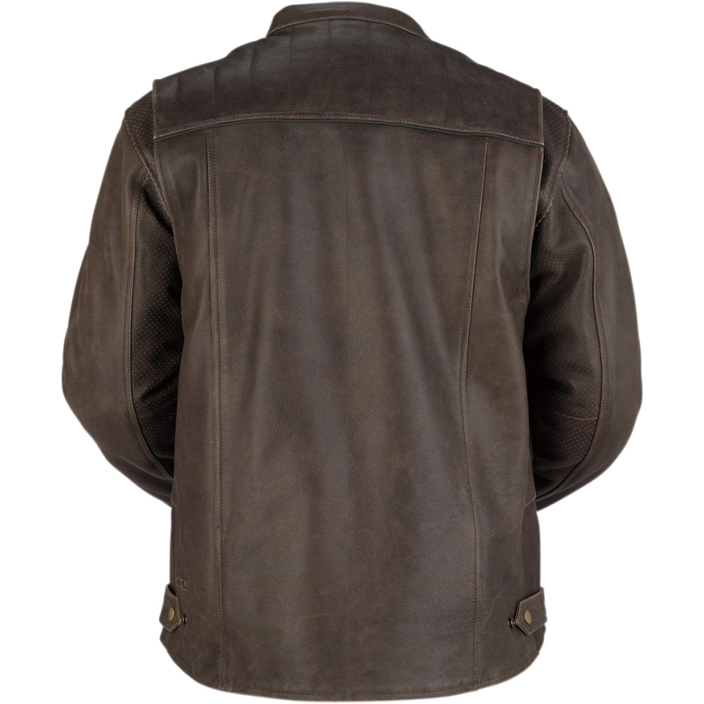 épine leather jacket （ damage brown ） Leather jacket got